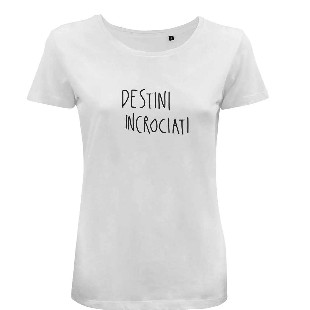 T-SHIRT SLIM DESTINI INCROCIATI