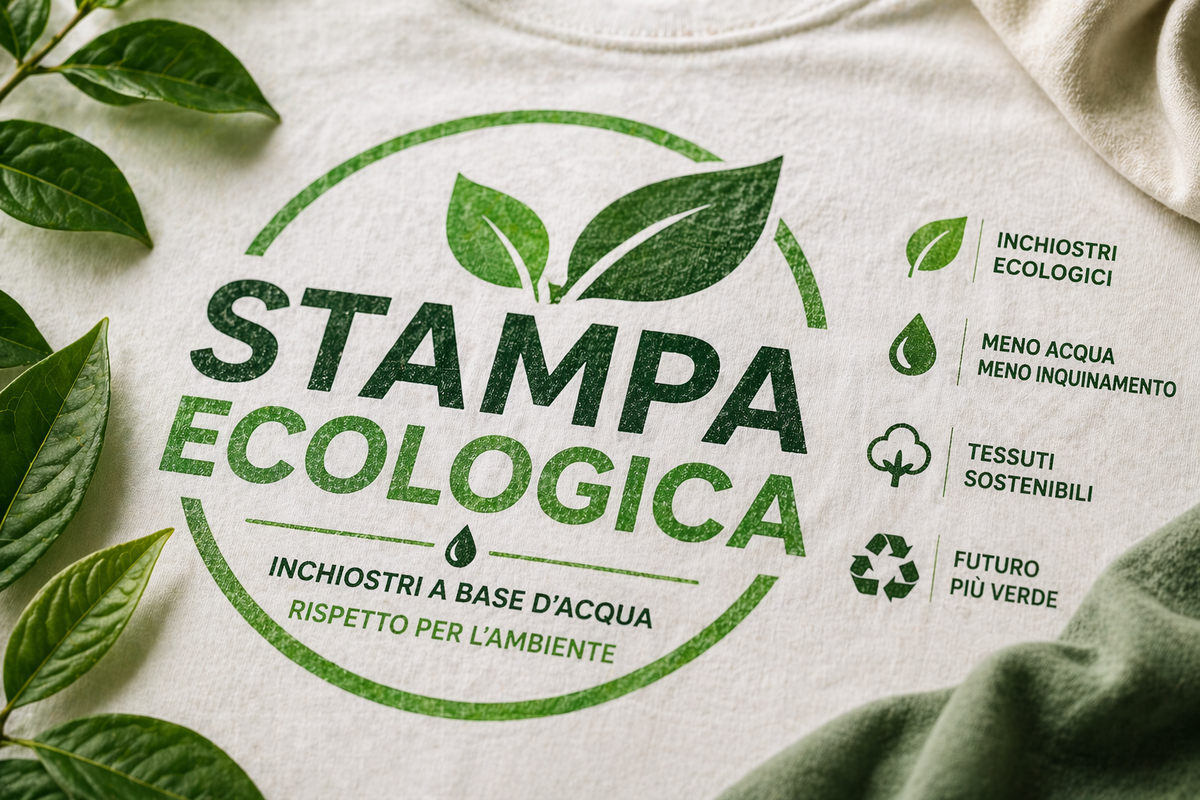 Stampa ecologica su T-shirt personalizzata