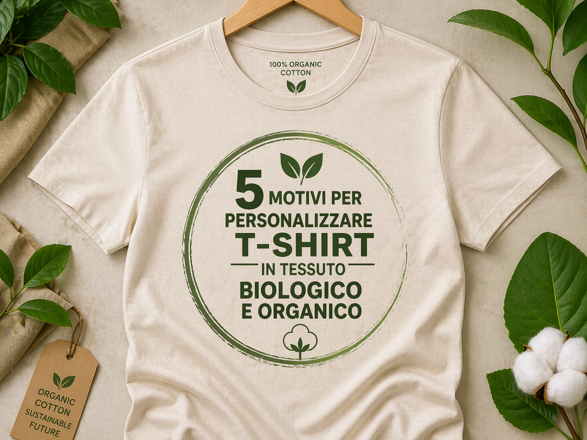 T-shirt biologica personalizzata
