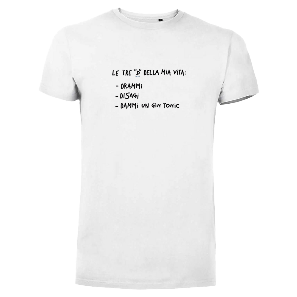 T-SHIRT OVER LE 3 D DELLA MIA VITA