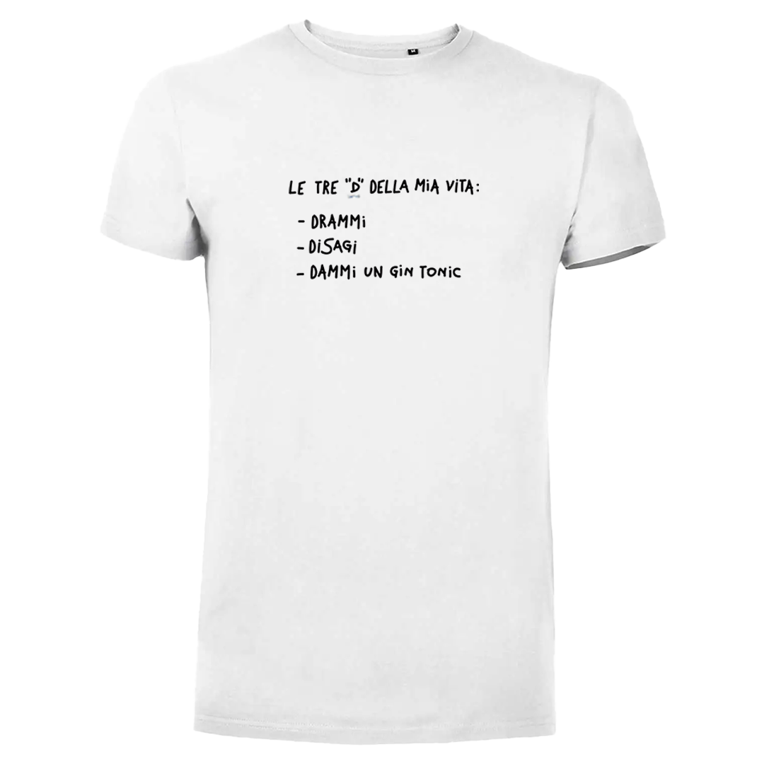 T-SHIRT OVER LE 3 D DELLA MIA VITA