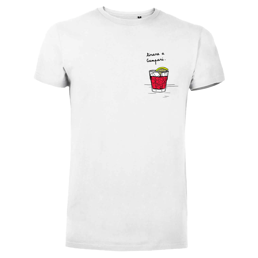 T-SHIRT TIRARE A CAMPARI